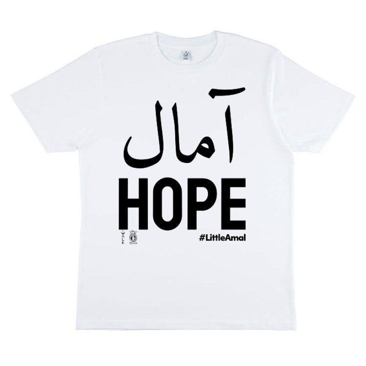 Hope - Black Print - Adult Tee - Available in 5 Tee Colours