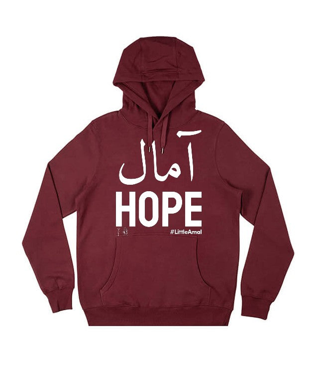 Hope - White Print - Adult Hoody - 3 Different Colours