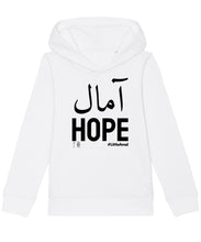 Load image into Gallery viewer, Hope - Black Print - Youth Hoody - Available in 4 Colours
